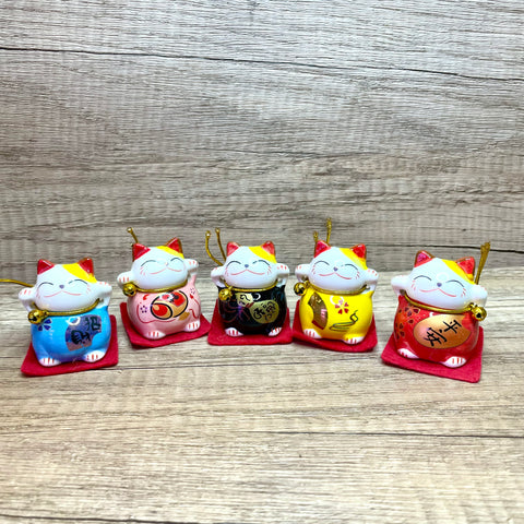 Auspicious Fortune Cats Miniatures