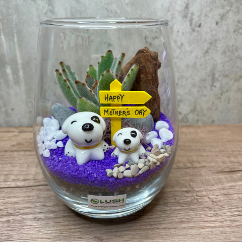 Mother's Love Succulent Terrarium