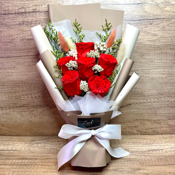 Alea Preserved Flower Bouquet (6 Roses)
