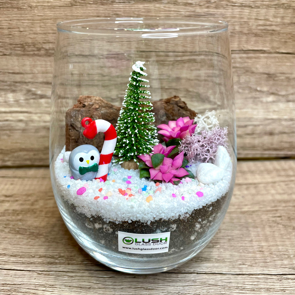 christmas succulent terrariums Xmas Bunny Succulent Terrarium Created by Lush Glass Door, Singapore's Terrarium One Stop Online Shop