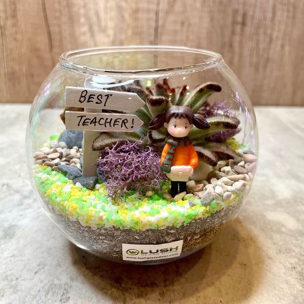 Best Teacher Succulent Terrarium