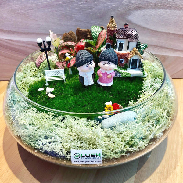 Customized The Perfect Story Holland Moss Terrarium by Lush Glass Door Singapore