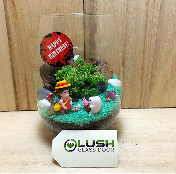 Customized April Succulent Terrarium by Lush Glass Door Singapore