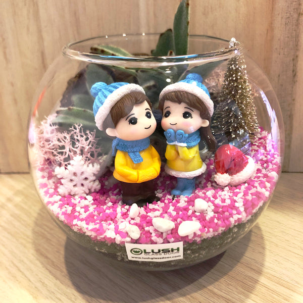 Fantastical Xmas Moment Succulent Bowl Terrarium
