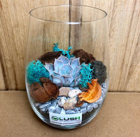 Customised Alison Zen Themed Succulent Terrarium by Lush Glass Door Singapore