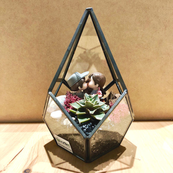 Fun & Therapeutic Geometric Terrarium Workshop Package G by Lush Glass Door