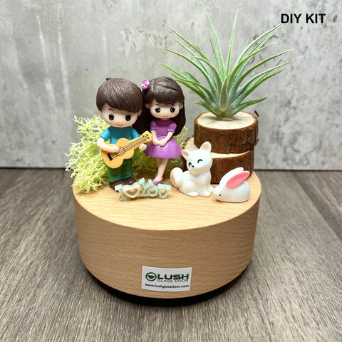 Design Your Own Airplant Music Box DIY Kit by Lush Glass Door Singapore