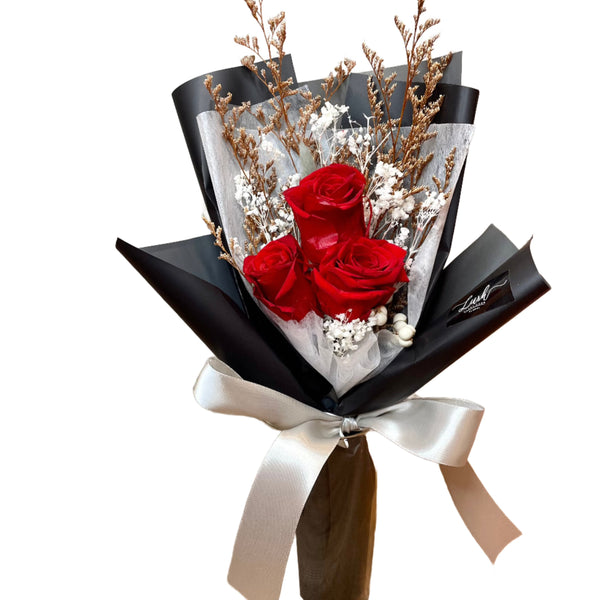 Carter Preserved Flower Red Roses Bouquet