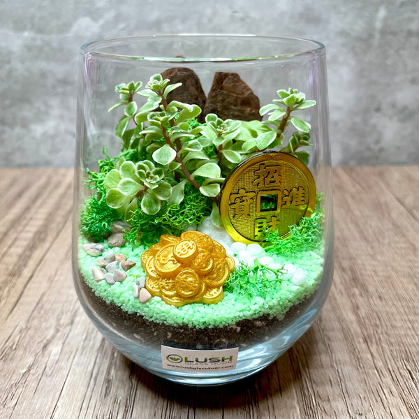 Wealth & Abundance Succulent Terrarium